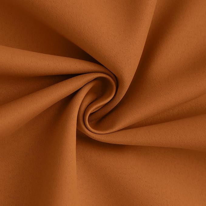 Yakamok 100% Blackout Curtain Panels 84 inches Cold and Light Blocking Drapes - Image 3