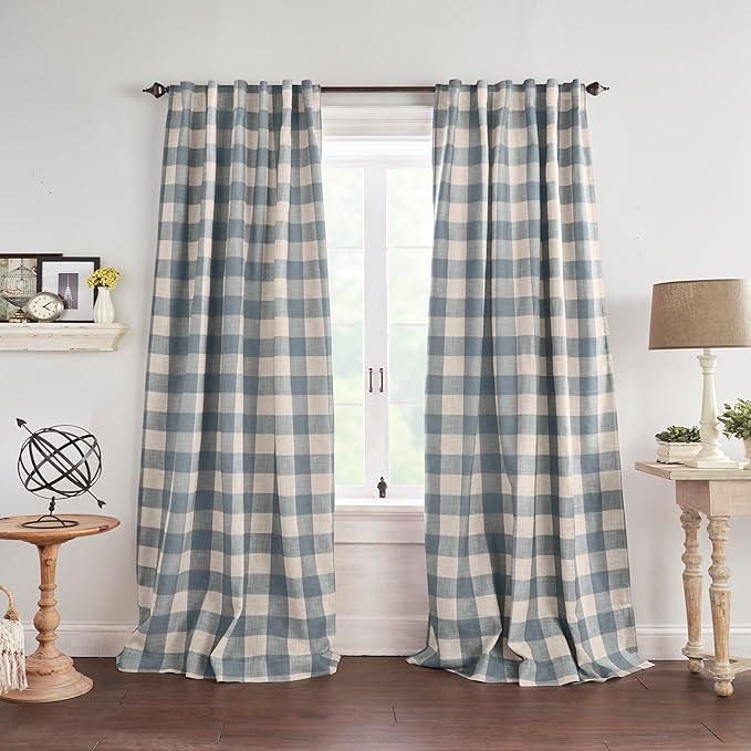 Elrene Home Fashions Farmhouse Living Grainger Buffalo-Check Blackout Window - Image 2