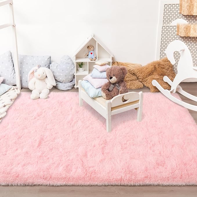 Chicrug Soft Area Rugs for Bedroom Living Room Plush Fluffy Rug 4x6 Feet - Image 7