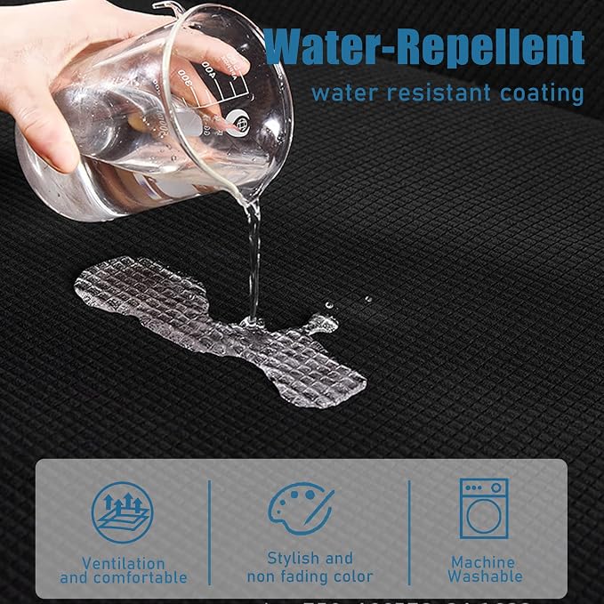 Water Repellent Sofa Cushion Slipcovers, Stretch Spandex Couch Cushion Covers - Image 3