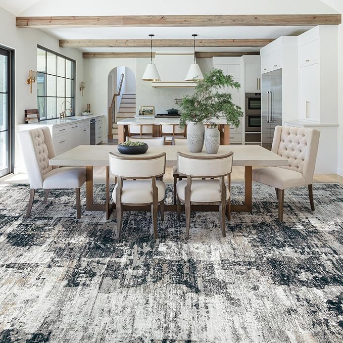 10x14 Area Rugs for Living Room, Washable Modern Abstract Large Area Rug - Image 6