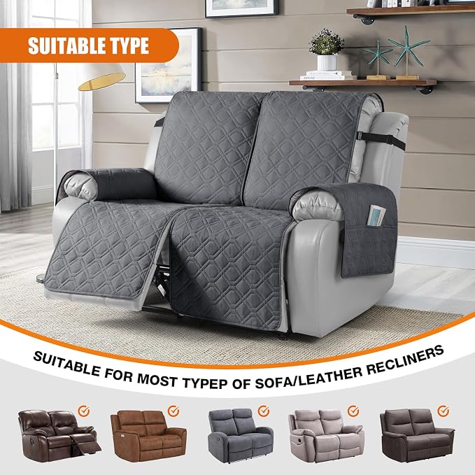 VANSOFY Waterproof Recliner Couch Covers, Sofa Covers 1-Piece Washable - Image 5