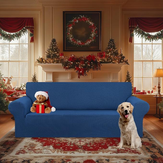 KEKUOU Stretch Oversized Sofa Slipcover 1 Piece Couch Sofa Cover Furniture - Image 2