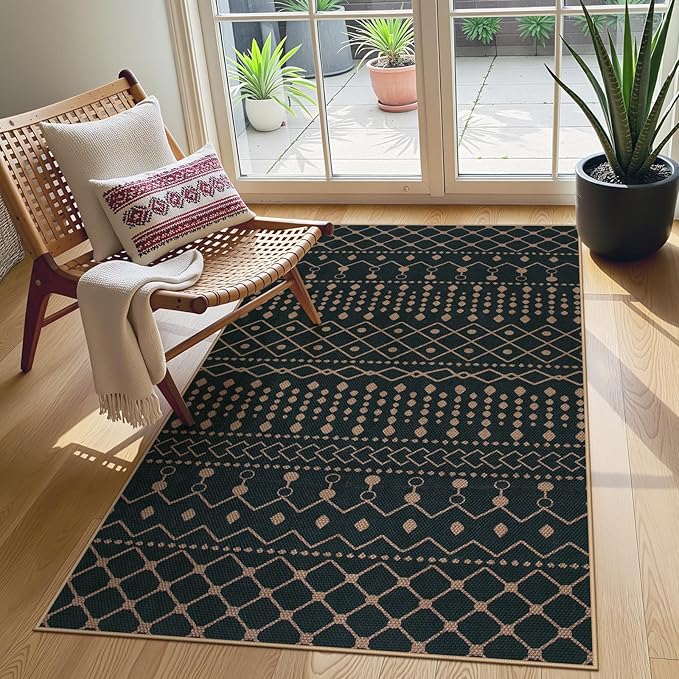 Lahome Moroccan Easy Jute 3x5 Outdoro Rug by Lahome