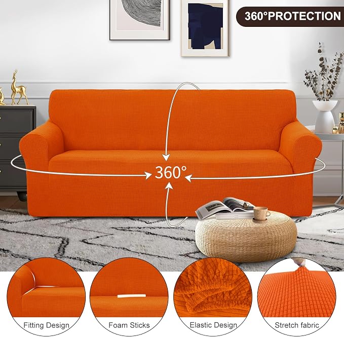 U-NICE HOME Stretch Couch Cover Sofa Cover Sofa Slipcover Furniture Protector - Image 3
