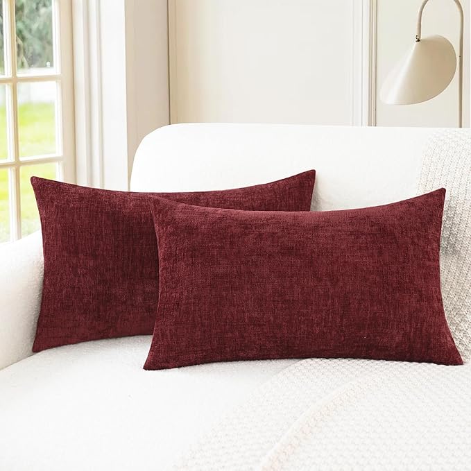 CaliTime Christmas Throw Pillow Covers Decorative 12 X 20 Inches Pack of 2 Cozy by CaliTime