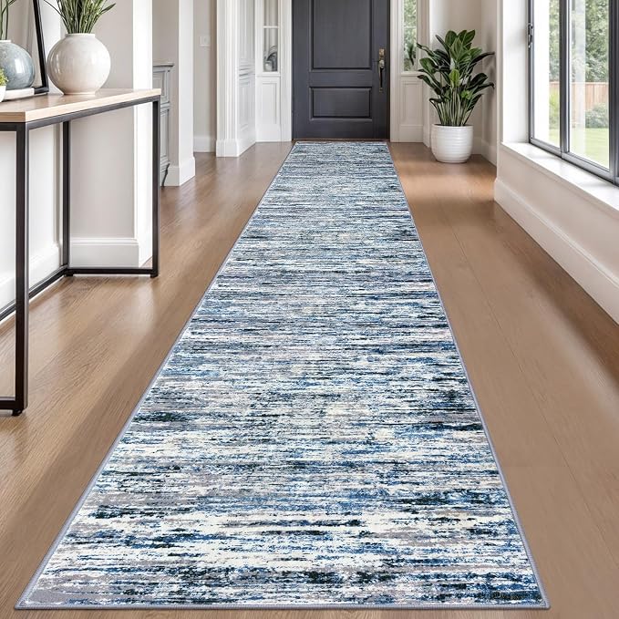 Lansny Modern Abstract Runner Rug 2.6x18 by lansny