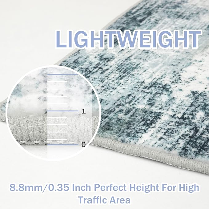 IOHOUZE Abstract Area Rug 3x5 Ft Washable Rugs - Image 5