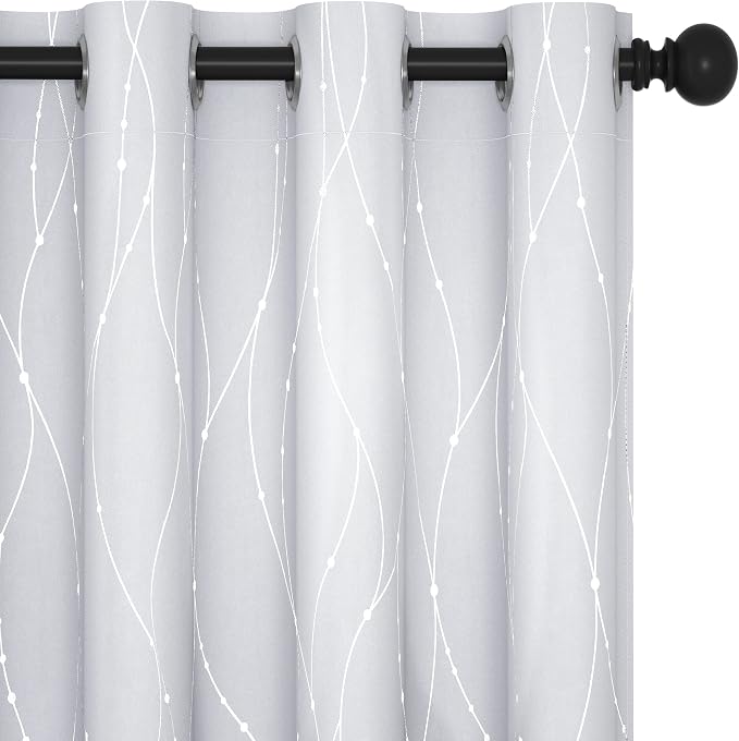 Deconovo Kitchen Curtains, Room Darkening Drapes, Thermal Insulated Soundproof by Deconovo
