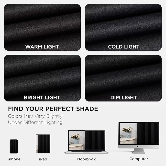 Joydeco Blackout Curtains 108 Inches Long 2 Panels Set, Thermal Insulated Long - Image 8