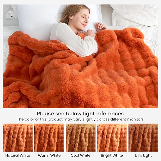 Cozy Bliss Faux Fur Throw Blanket - Image 9
