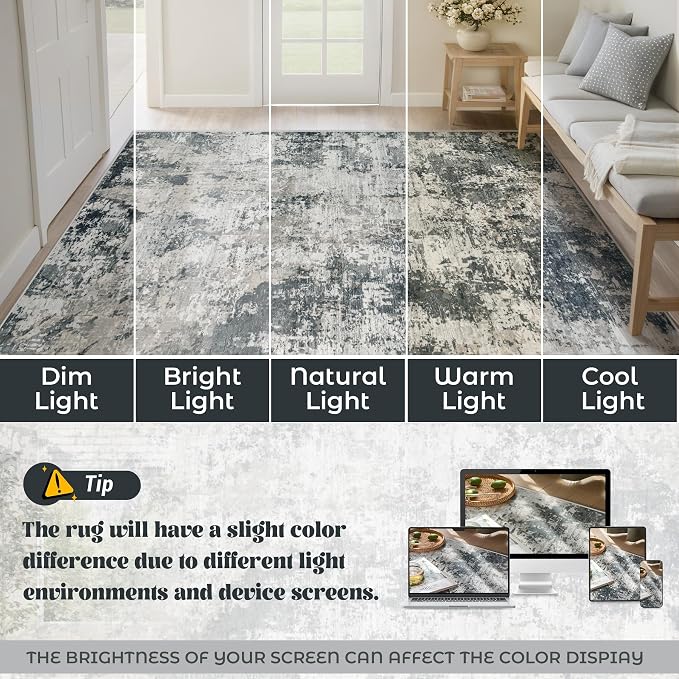 XLUEZ 6x9 Area Rugs for Living Room, Washable Modern Abstract Large Area Rug - Image 8
