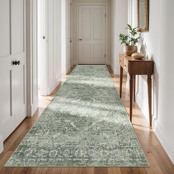 4x12 Washable Hallway Runner Rug by EISUROM