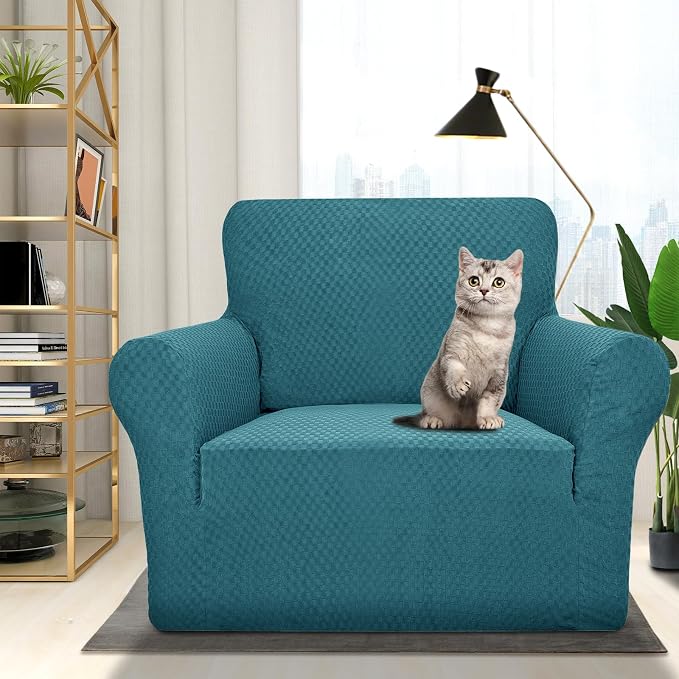 ZNSAYOTX 1 Piece Jacquard Chair Slipcovers - Image 2