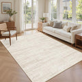 5x7 Area Rugs - Ultra-Thin Washble Rugs, Non-Slip Low Pile Abstract Print Rugs by Unknown