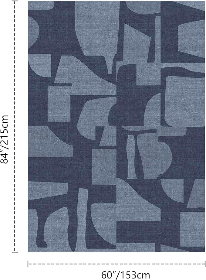 Latte&Fog 5x7 Area Rugs for Living Room Bedroom, Modern Abstract Washable Rug - Image 2
