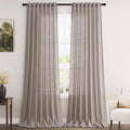Nanspring Brownish Grey Linen Curtains by Nanspring