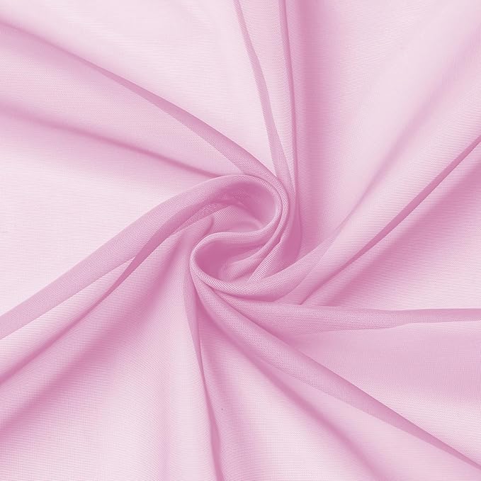 Aiyufeng 96inch Long Pink Sheers Drapes - Image 8