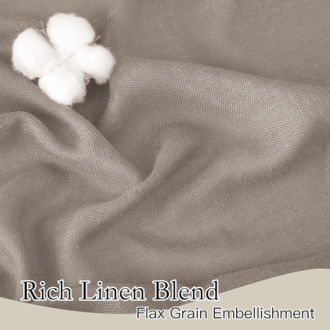 RYB HOME Linen Curtains for Bedroom - Image 4