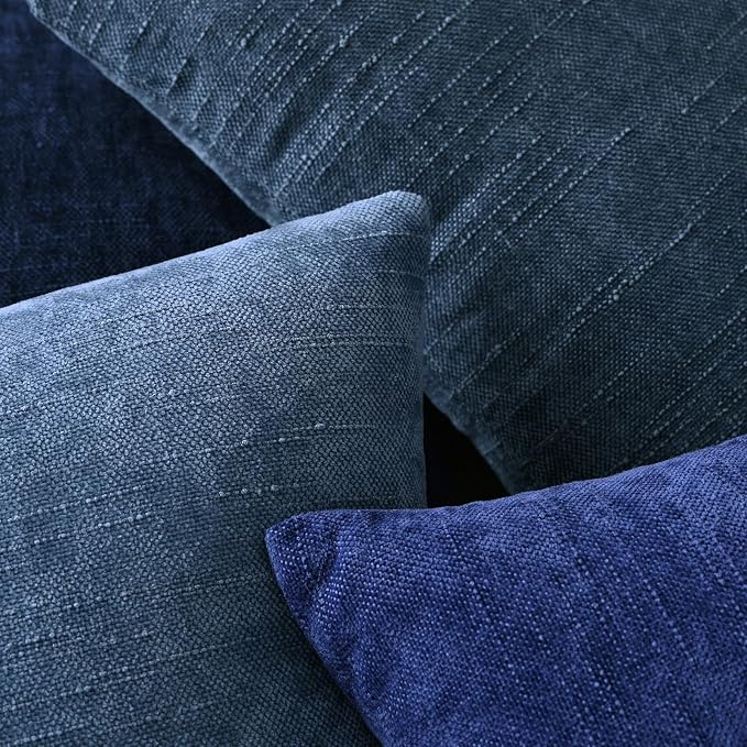 Set of 4 Soft Textured Decorative Throw Pillow Covers 20x20 Inch Cozy Farmhouse - Image 5