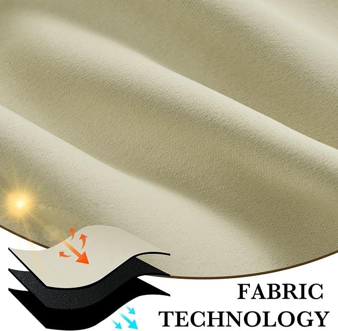 RYB HOME 100% Blackout Bathroom Curtains Over Sink 30 inches Long, Heat & UV - Image 7