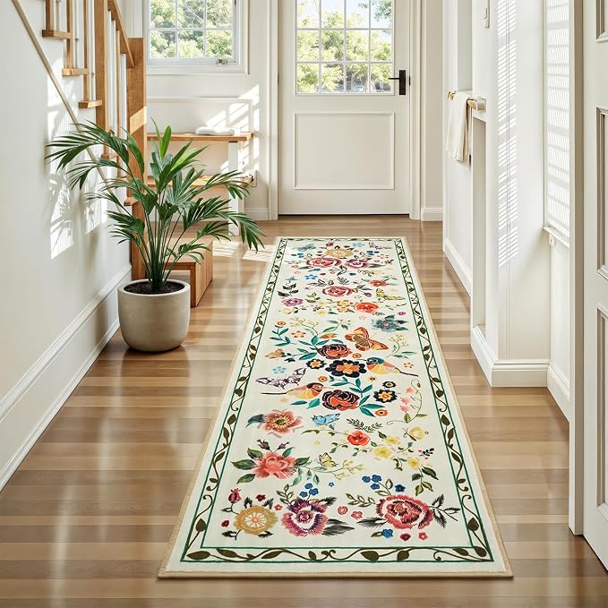 Rugflix 2x6 Runner Rug for Hallway, Washable Kitchen Runner Non Slip, Soft Low - Image 8
