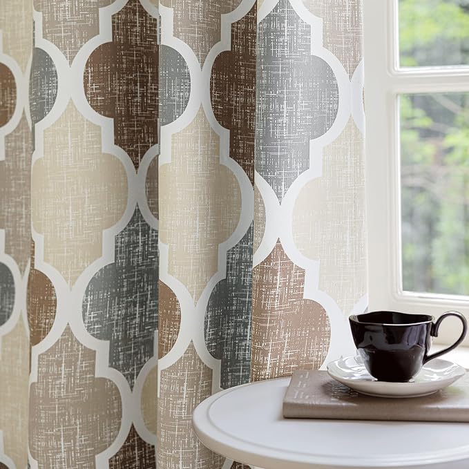Beauoop 100% Blackout Curtains 63 Inches Long 2 Panels - Image 6