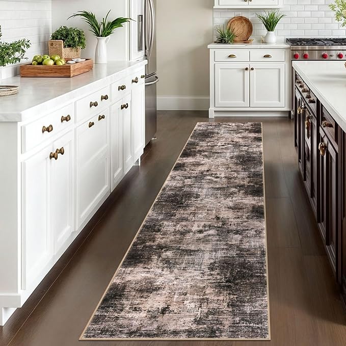 IOHOUZE Abstract Runner Rug 2x10 Ft Washable Runners - Image 2