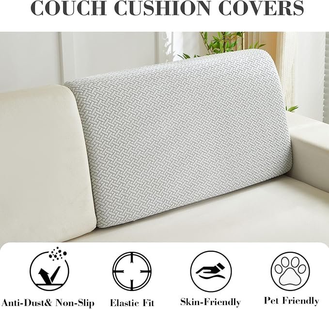 Sofa Covers Couch Covers for Sofa Pet Friendly Couch Cushion Covers Universal - Image 3