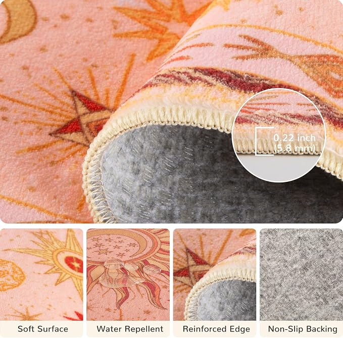 Vacuum-Friendly, 2x3 Washable Area Rug - Image 3