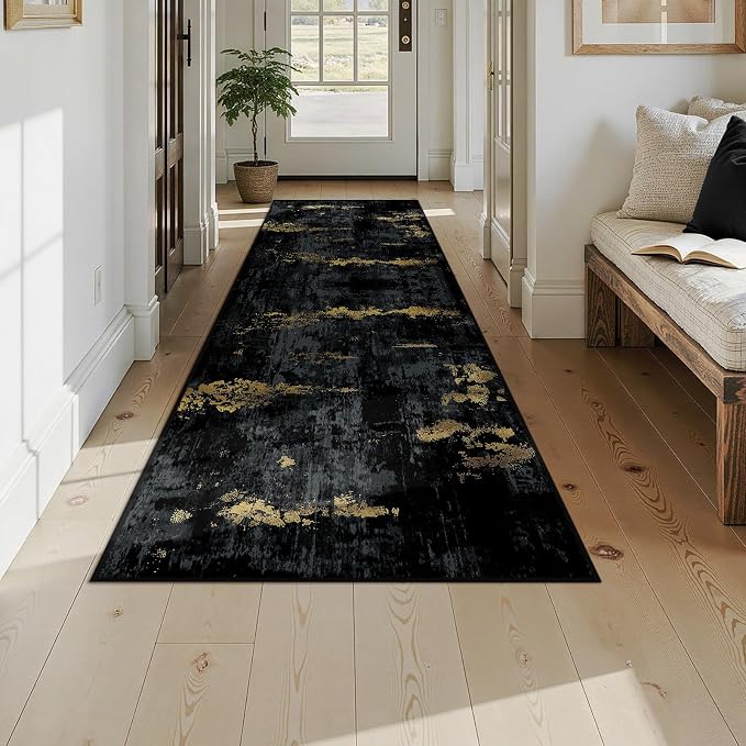 Washable Area Rugs 3x9 Non-Slip Modern Abstract Soft - Image 7
