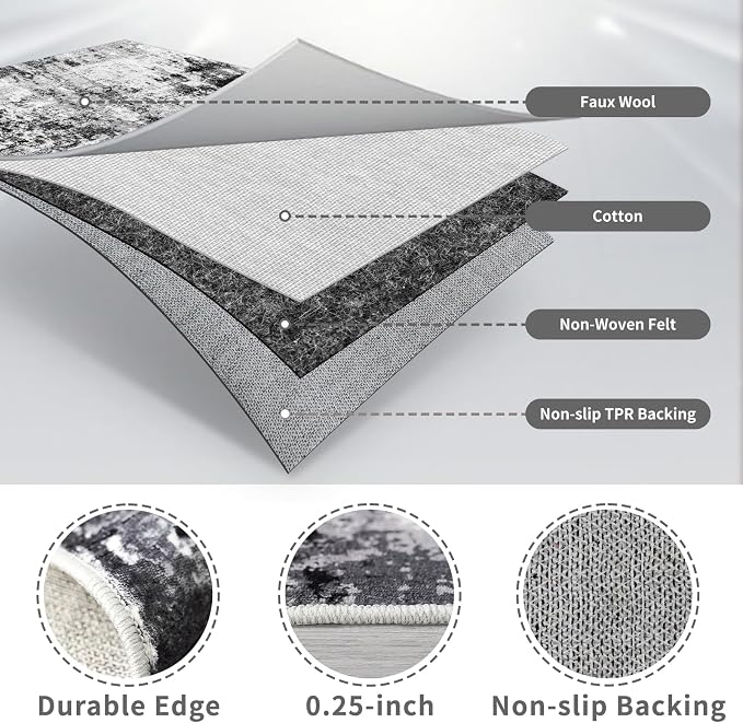 2x3 Small Washable Area Rug: Non-Slip Indoor Door Mat - Image 7