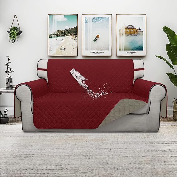ISSUNTEX Double Protection 100% Waterproof Loveseat Sofa Covers - Image 2