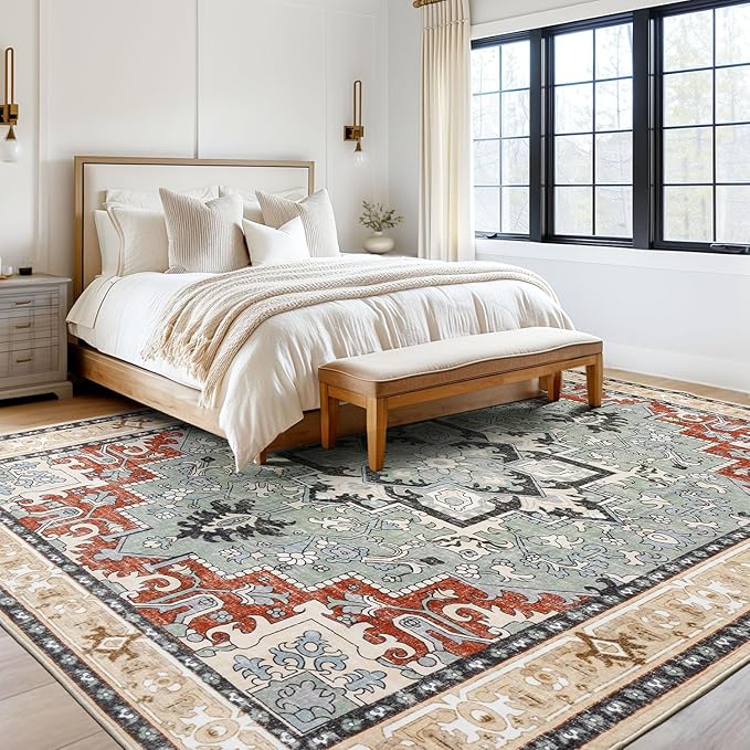 Lofus 5x7 Area Rugs for Living Room and Bedroom, Machine Washable Rug for - Image 2