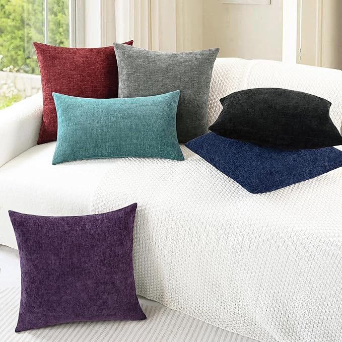CaliTime Christmas Throw Pillow Covers Decorative 18 X 18 Inches Pack of 4 Cozy - Image 4