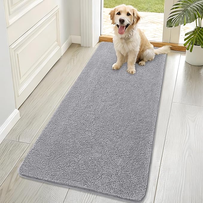 OLANLY Dog Door Mat for Muddy Paws 70x32, Absorbs Moisture and Dirt, Absorbent by OLANLY