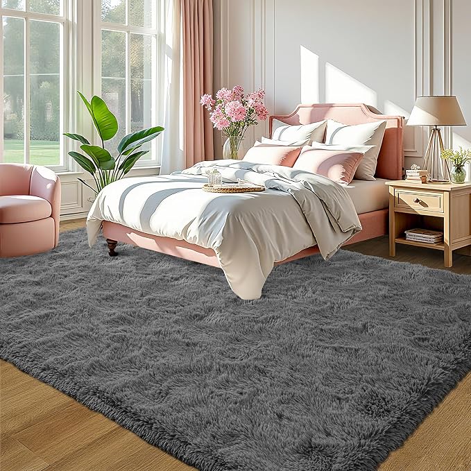 LOCHAS Ultra Soft Indoor Modern Area Rugs 6x9, Fluffy Living Room Carpets - Image 2