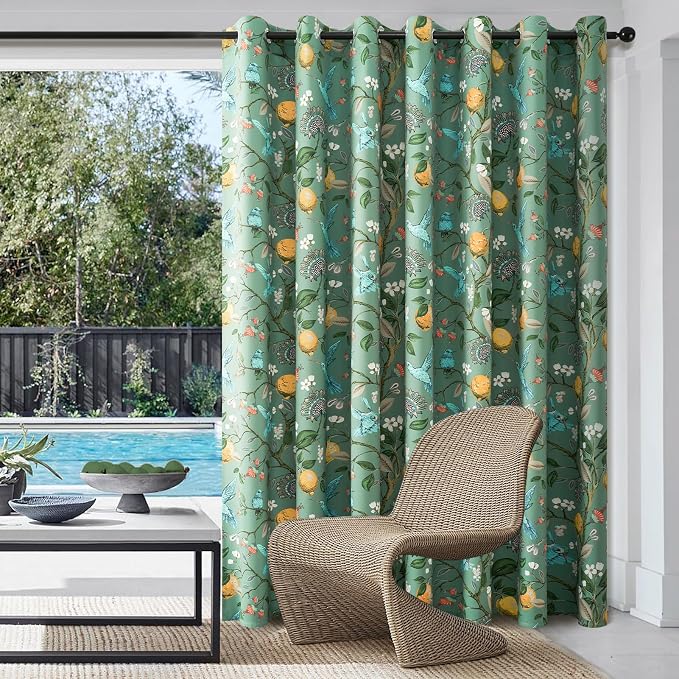 Topfinel Sliding Door Patio Floral Curtains & Drapes - Image 4