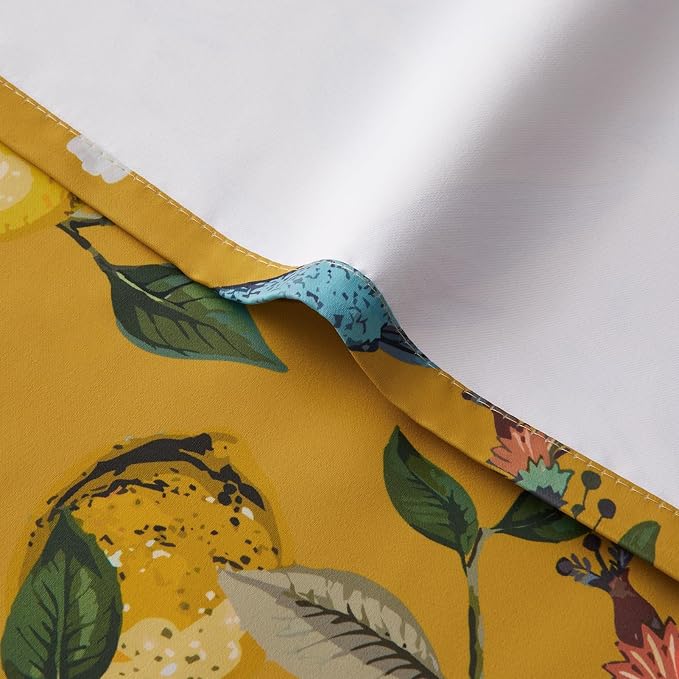 Topfinel Mustard Yellow Vintage Curtains & Drapes 84 Inches Long, Grommet - Image 7
