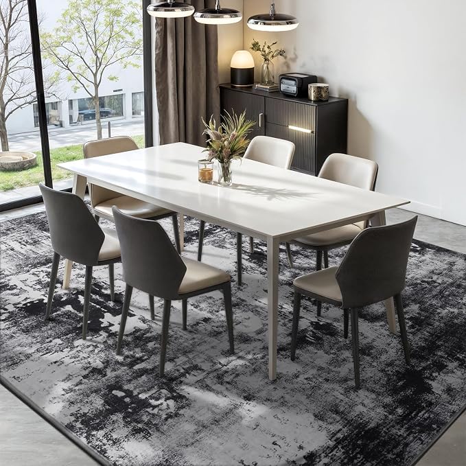 Rugflix 5x7 Area Rugs for Living Room, Washable Large Rug Stain-Resistant Low - Image 3