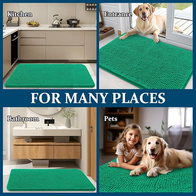 OLANLY Dog Door Mat for Muddy Paws 30x20, Absorbs Moisture and Dirt, Absorbent - Image 8