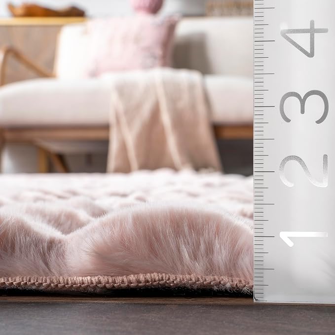 nuLOOM 7'6' x 9'6' Cozy Plush Area Rug, Machine Washable, Soft Fluffy Shag - Image 2