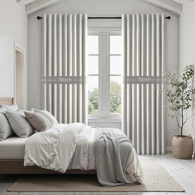 100% Blackout Curtains 70 Inch Wide 90 Inch Long - Image 5