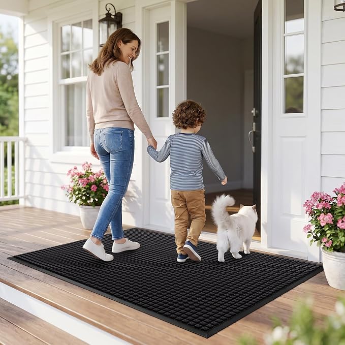 Front Door Mat Outside Entrance, Heavy Duty Waterproof Doormat | 47.5"x35.5" - Image 8