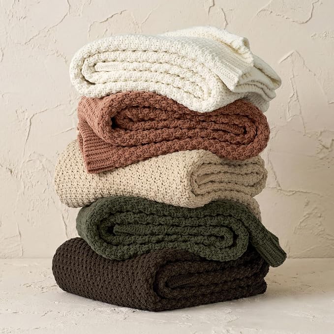 EVERGRACEHOME Chunky Chenille Knit Throw Blanket - Image 7