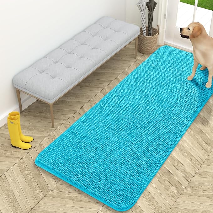 OLANLY Dog Door Mat for Muddy Paws 59x24, Absorbs Moisture and Dirt, Absorbent by OLANLY