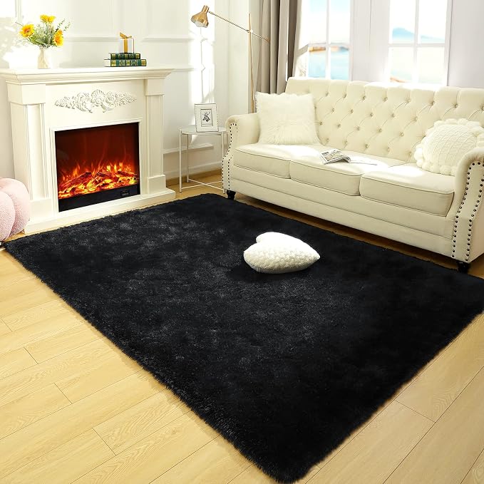 LOCHAS Ultra Soft Indoor Modern Area Rugs Fluffy Living Room Carpets - Image 3