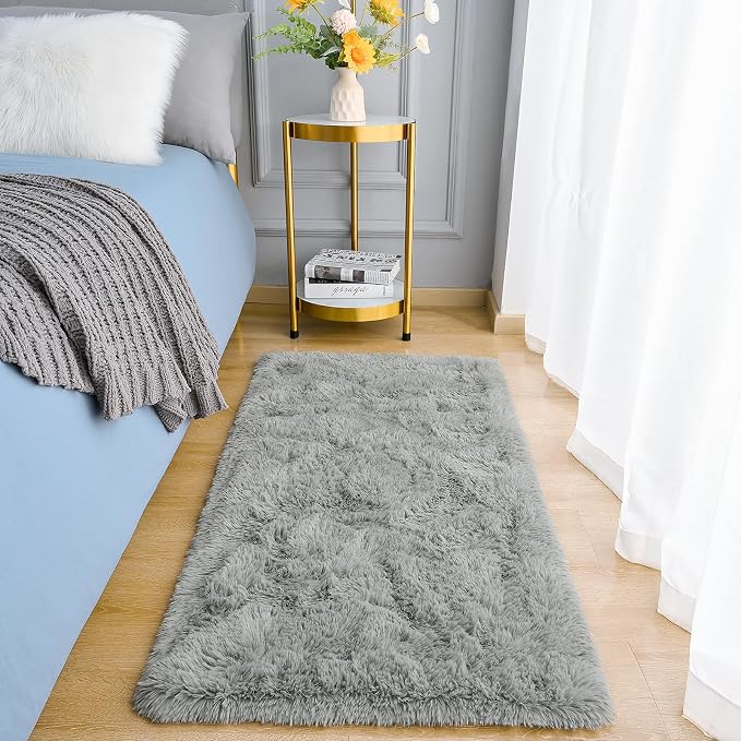 Amearea Shag Small Rug, Fluffy 2x4 Feet Throw Rugs - Image 2