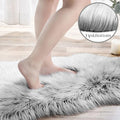 Ashler faux fur rug, Fluffy Shaggy Area Rug Ultra Soft 2 x 3 Feet Sheepskin Fur by AshlerHomeDeco