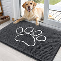 OLANLY Dog Door Mat for Muddy Paws 36x24, Paw Print Design, Absorbs Moisture by OLANLY